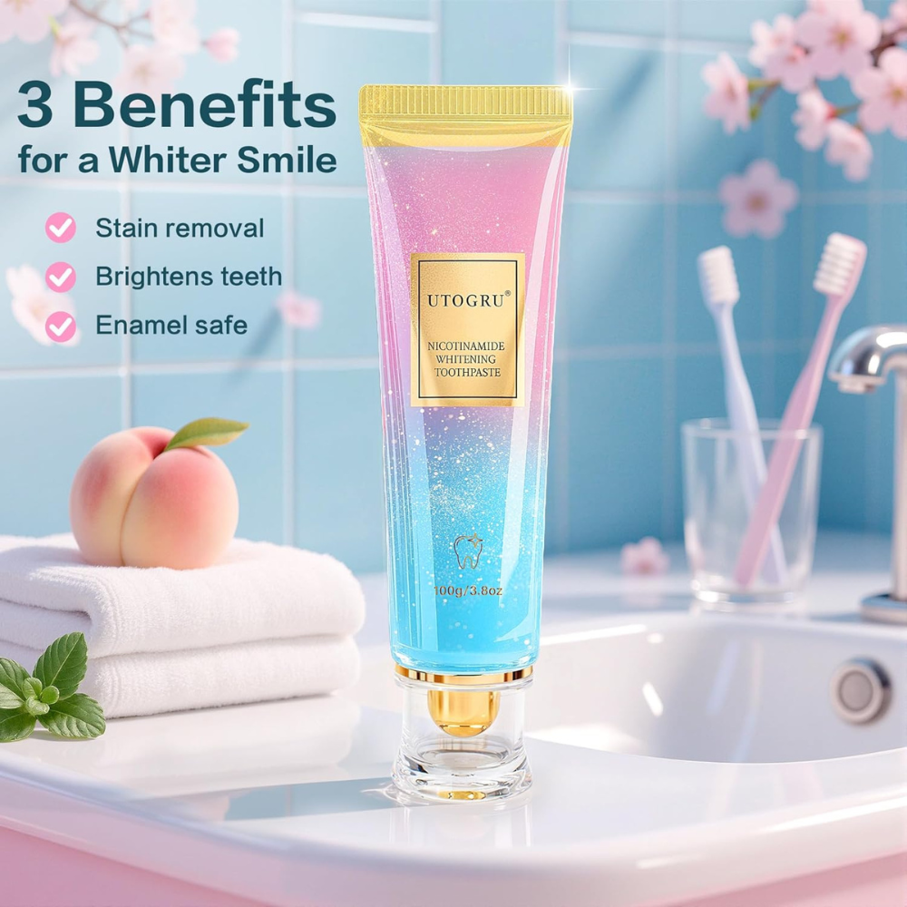 UTOGRU" Niacinamide أفضل معجون أسنان سنة 2025 - Image 2